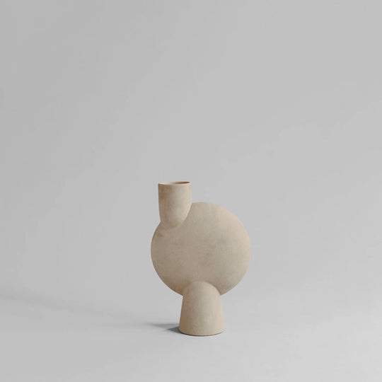 SPHERE VASE BUBL, MEDIO - SAND