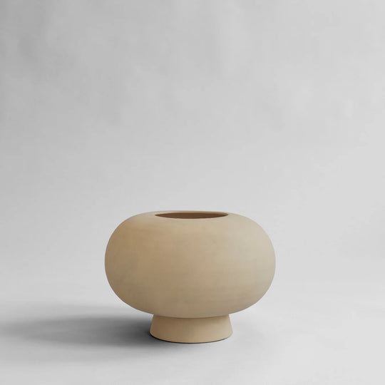 KABIN VASE, FAT - SAND