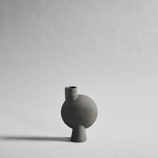 SPHERE VASE BUBL, MEDIO - DARK GREY