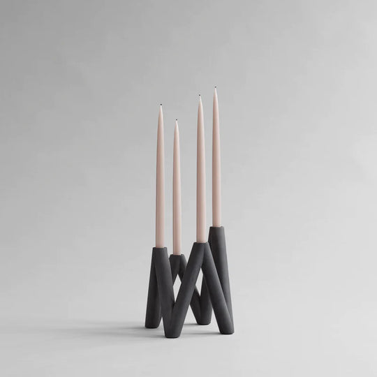 W CANDLEHOLDER - BLACK