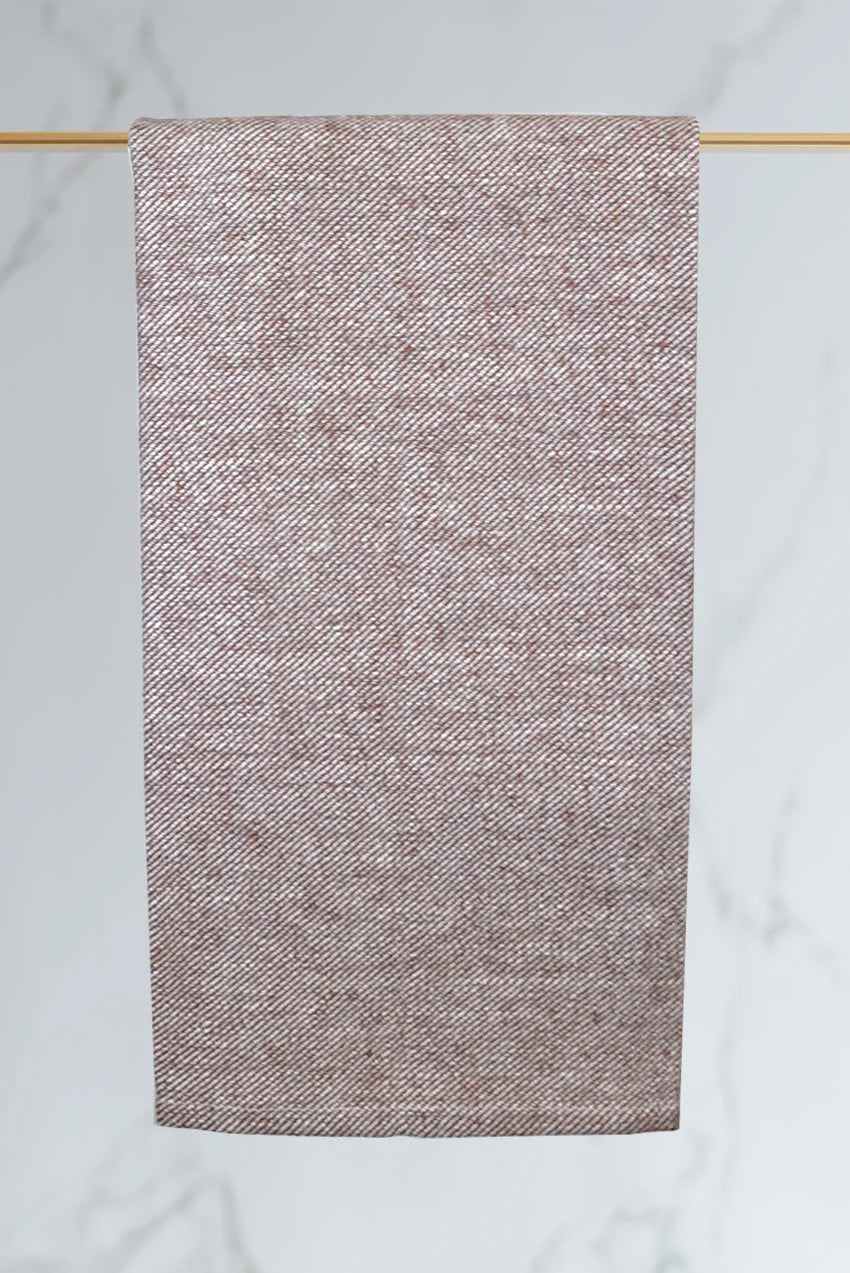 Valencia Guest Towels Set of 6 in Grey/Natural or Brown/Natural