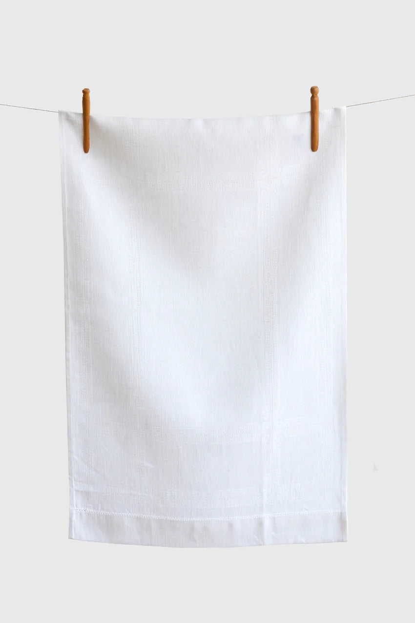 Natalie Tea Towels White Set of 6