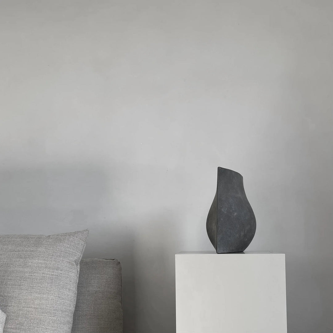 ORIGAMI VASE - SMALL - DARK GREY