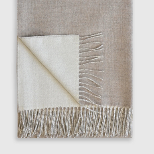 Quebec Throw Ivory Latte