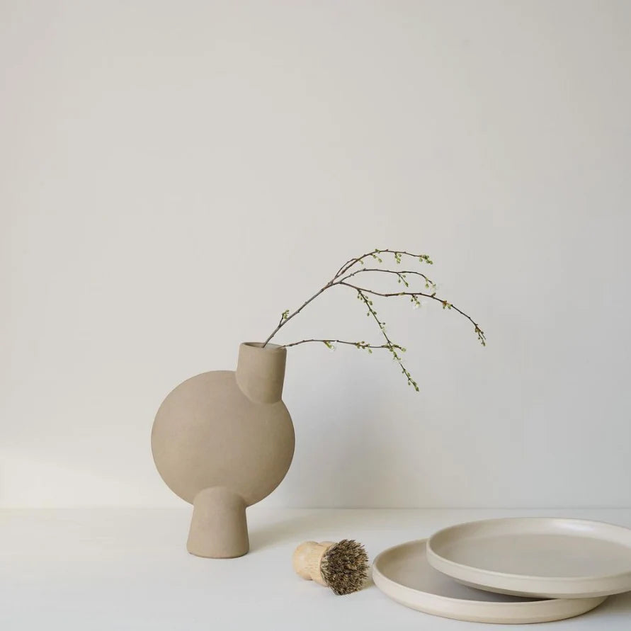 SPHERE VASE BUBL, MEDIO - SAND