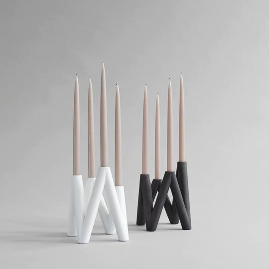 W CANDLEHOLDER - WHITE