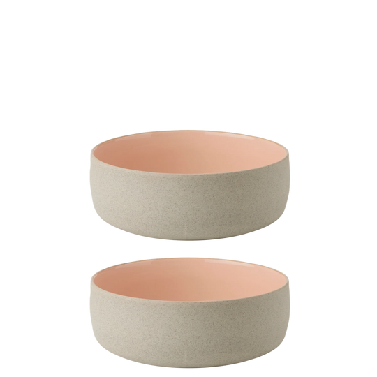 EMMA BOWL Ø 5.31 IN, 2 PCS - ROSE/GREIGE